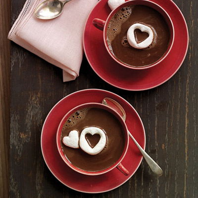 Hot Chocolate and heart-shaped marshmallows will keep you and your sweetheart warm!