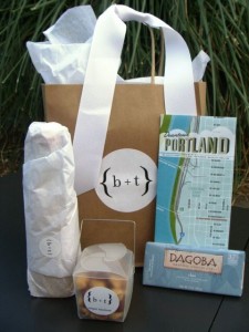 We love this welcome bag complete with chocolate, cookies and a map of the city!