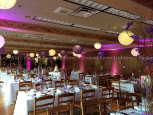 We love the whimsical look of paper lanterns. Thanks to our team at Elegant Event Lighting.