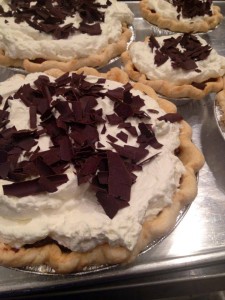 Chocolate Cream Pies made with love by the Sugar Path Sisters.