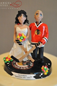 Chicago Blackhawks Wedding Cake Topper