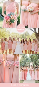 rose quartz bridesmaid dresses