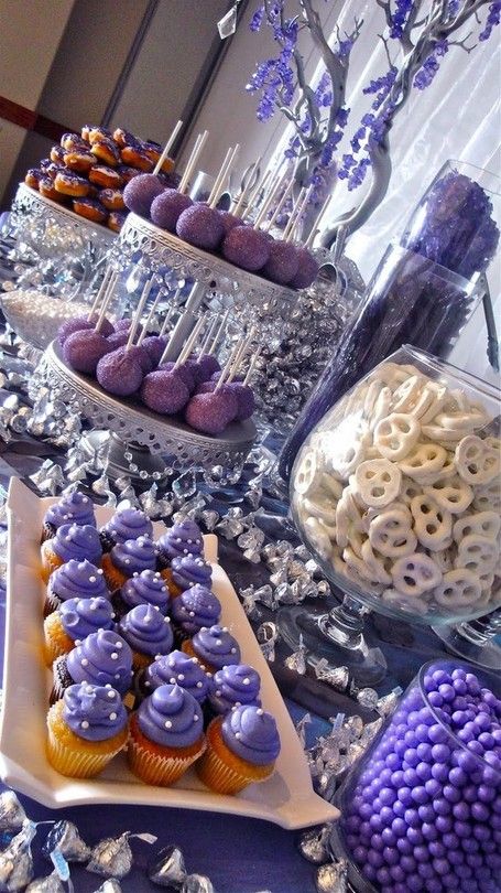 Purple Sweets Table