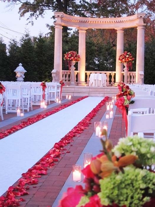 Rose Lined Aisle