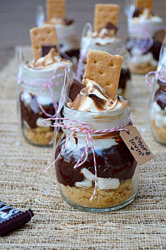 smore mason jars