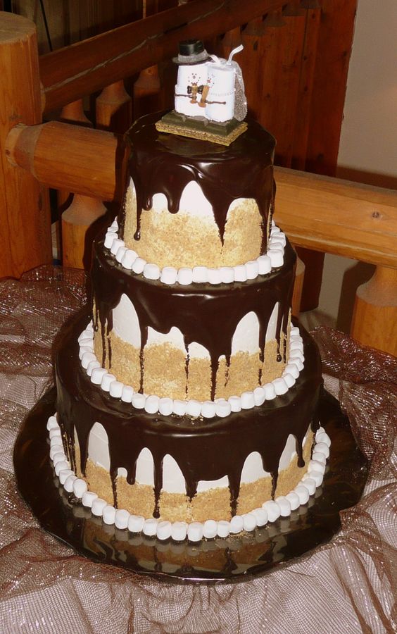 smore wedding cake