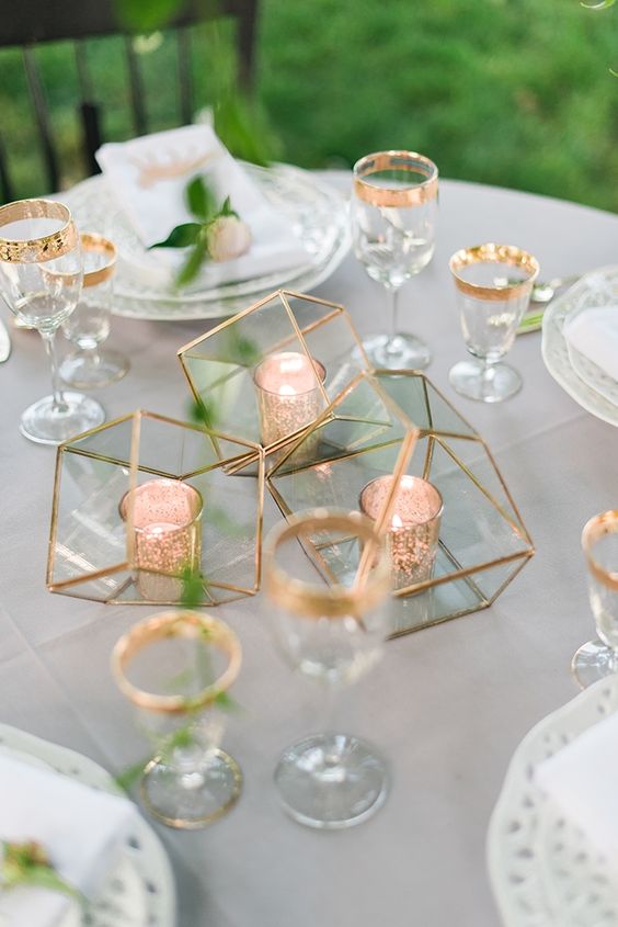 rose gold - table decor - Something 2 Dance 2